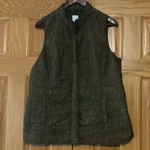 Women’s Green Vest from J.Jill.  Size Large